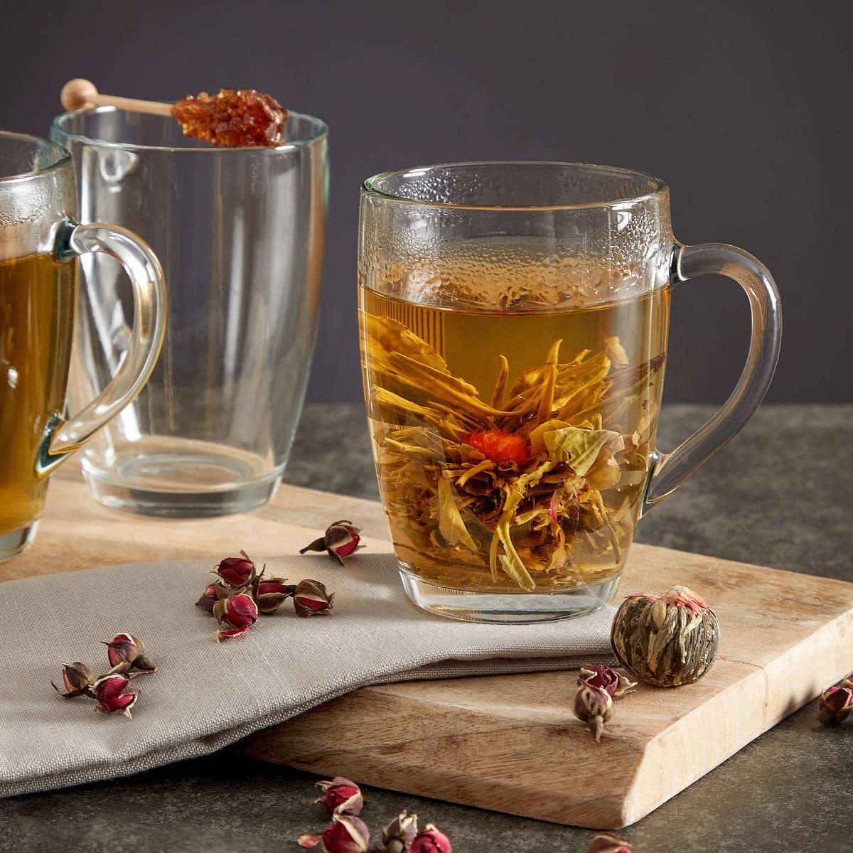 Teeglas mit Henkel Johannes ca. 375 ml - Klar, KONVENTIONELL, Glas (8,2/11cm) - Luca Bessoni