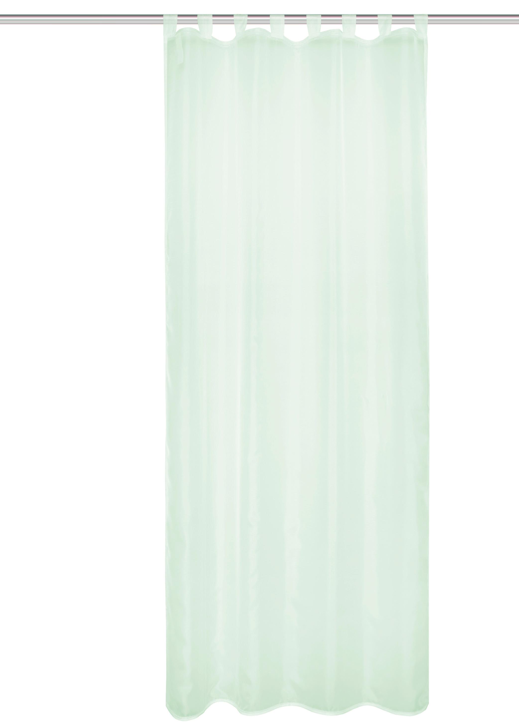 Schlaufenvorhang Nessi - Hellgrün, Basics, Textil (135/245cm)