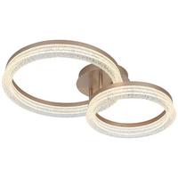 LED-Deckenleuchte Jessi - Cappuccino, Kunststoff/Metall (41,5/62/14,5cm) - Luca Bessoni