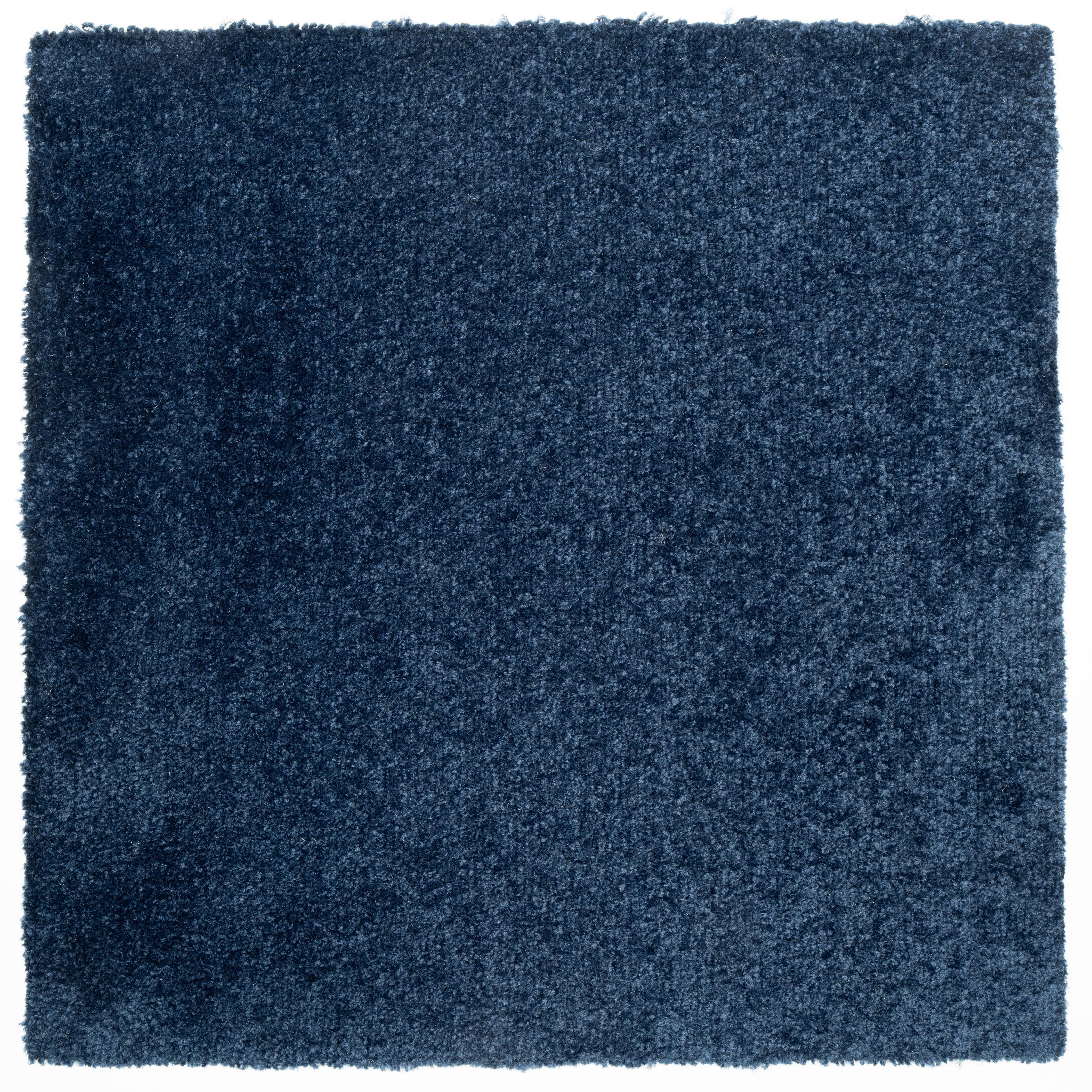 Teppichfliese Dunkelblau Carousel 50x50cm Florhöhe 10mm - Dunkelblau, Basics, Textil (50/50cm)