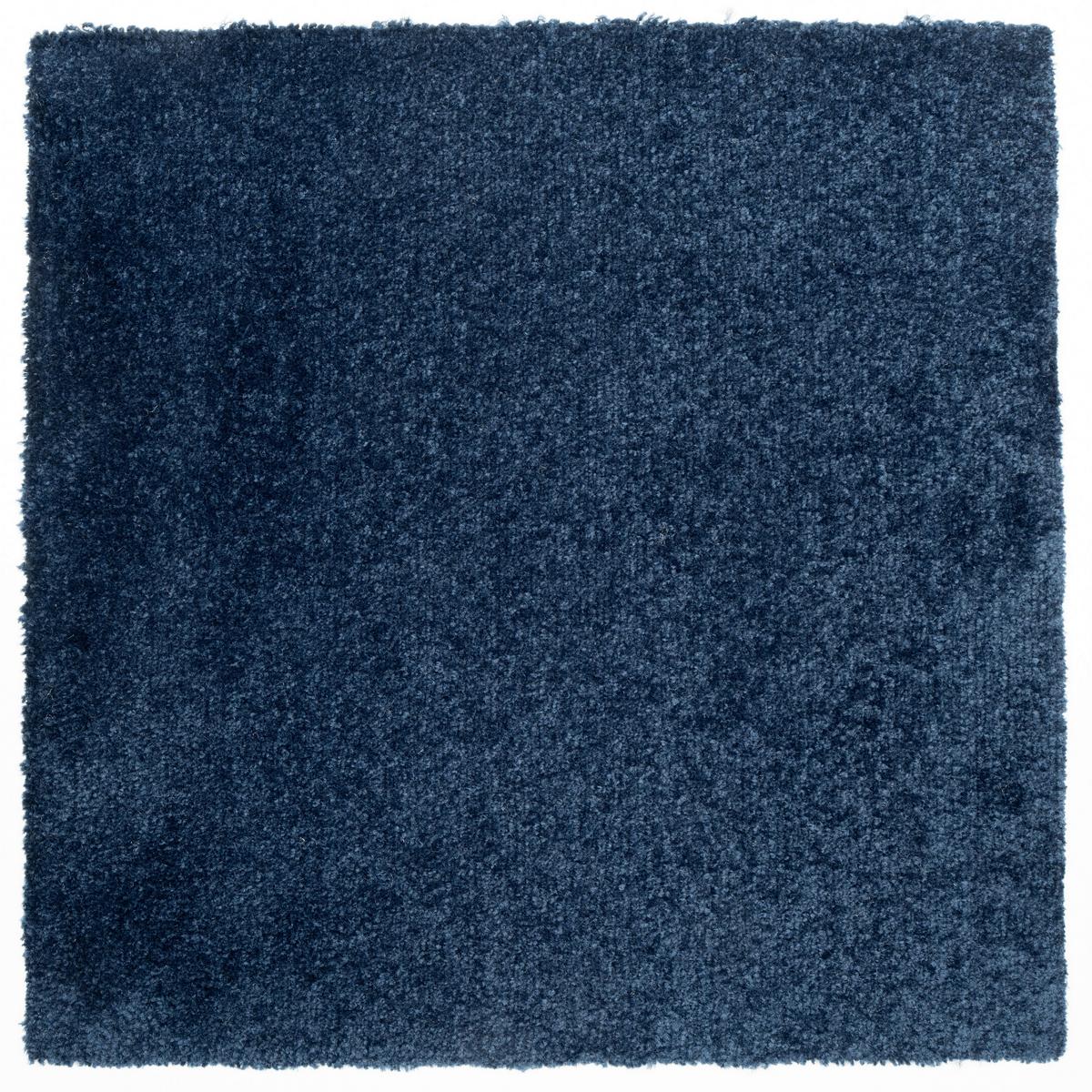 Teppichfliese Dunkelblau Carousel 50x50cm Florhöhe 10mm - Dunkelblau, Basics, Textil (50/50cm)