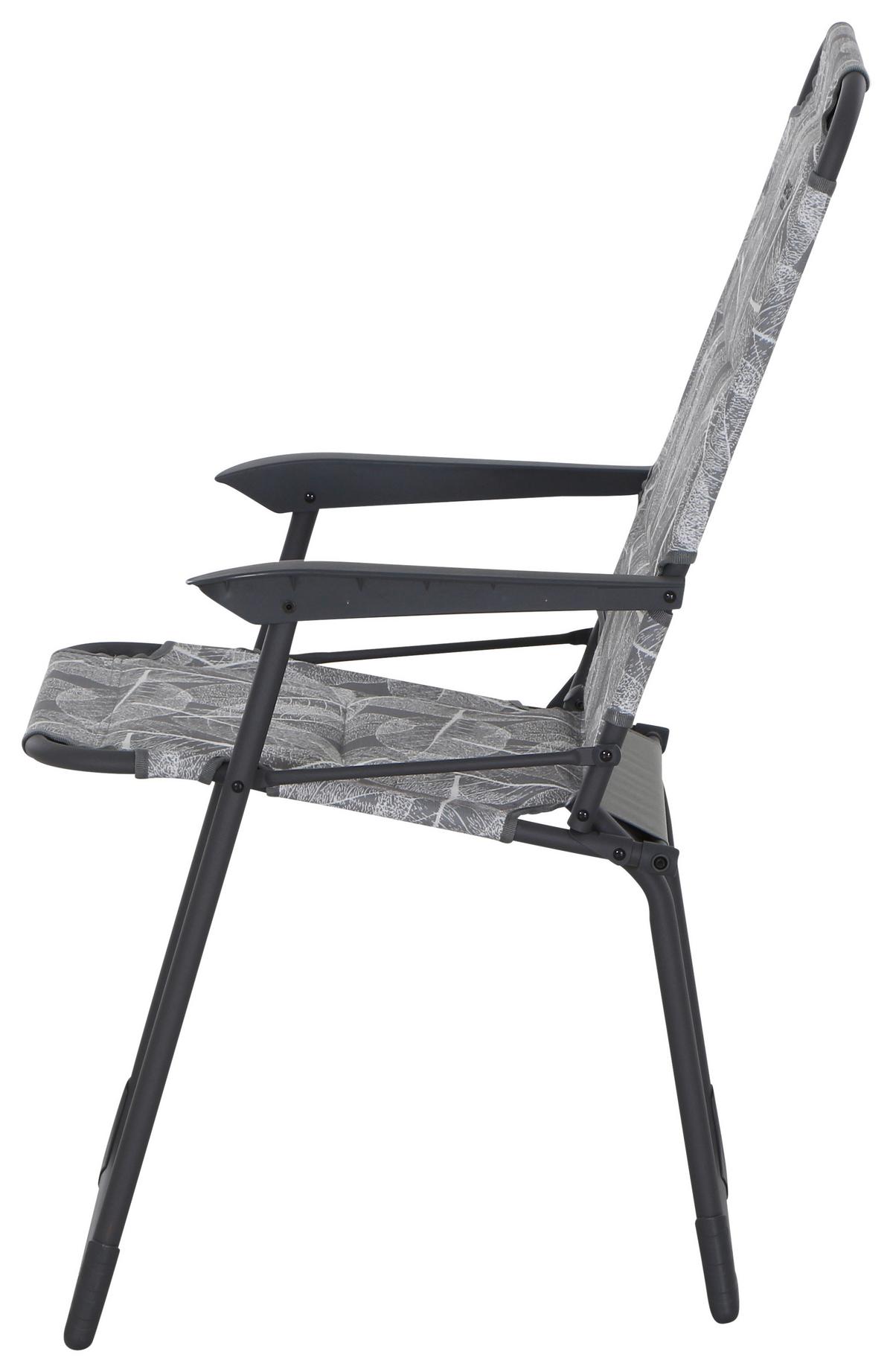 Campingsessel Klappbar mit Armlehnen - Anthrazit/Grau, KONVENTIONELL, Textil/Metall (55/99/73cm) - Siena Garden
