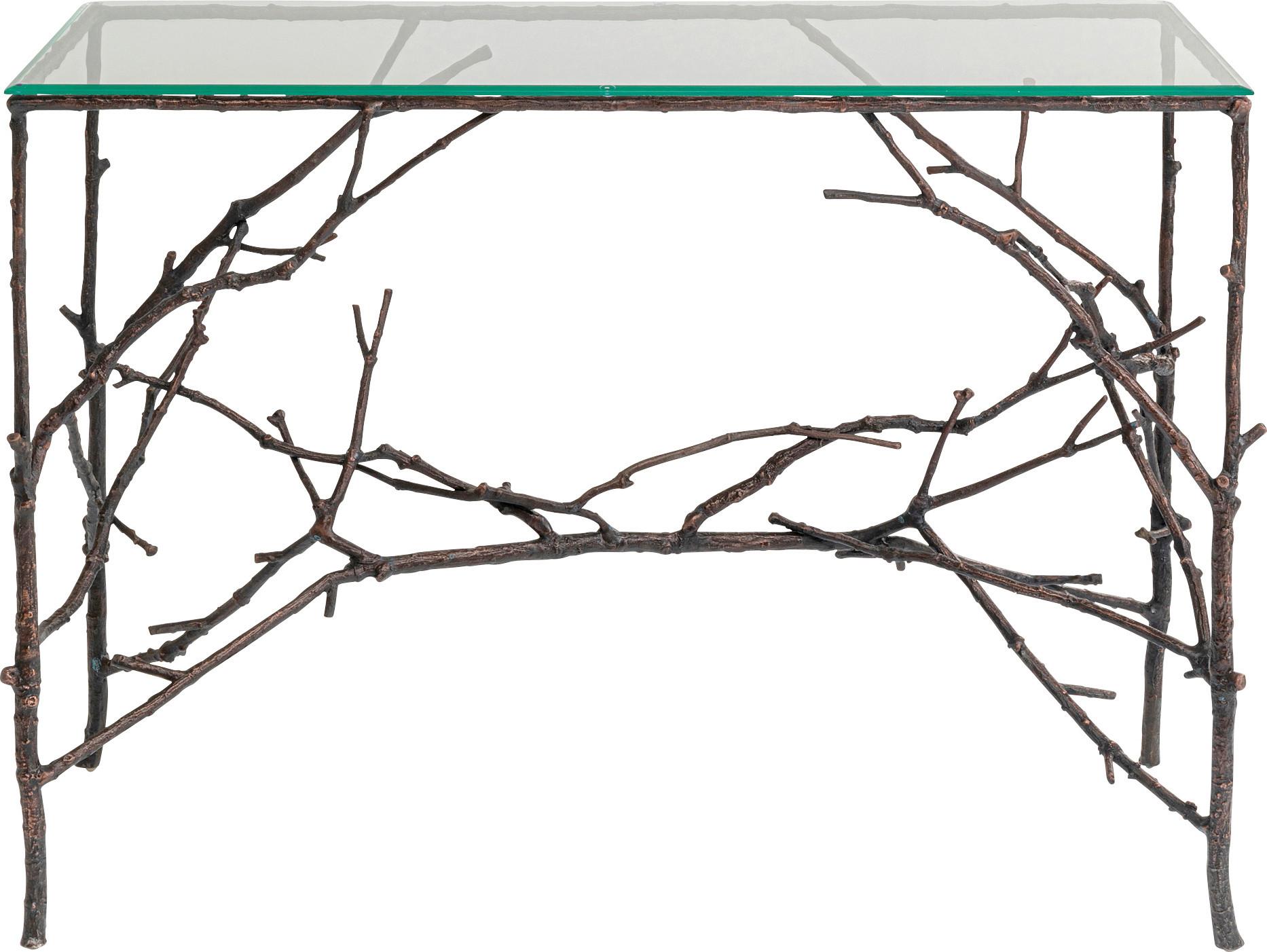 Konsolentisch Tree Branch B: 49 cm - Trend, Glas/Metall (105/49/79cm) - Kare-Design