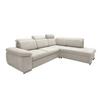 Ecksofa Vasto Creme S: 283x228 cm - Chromfarben/Creme, Design, Textil (283/228cm) - Livetastic