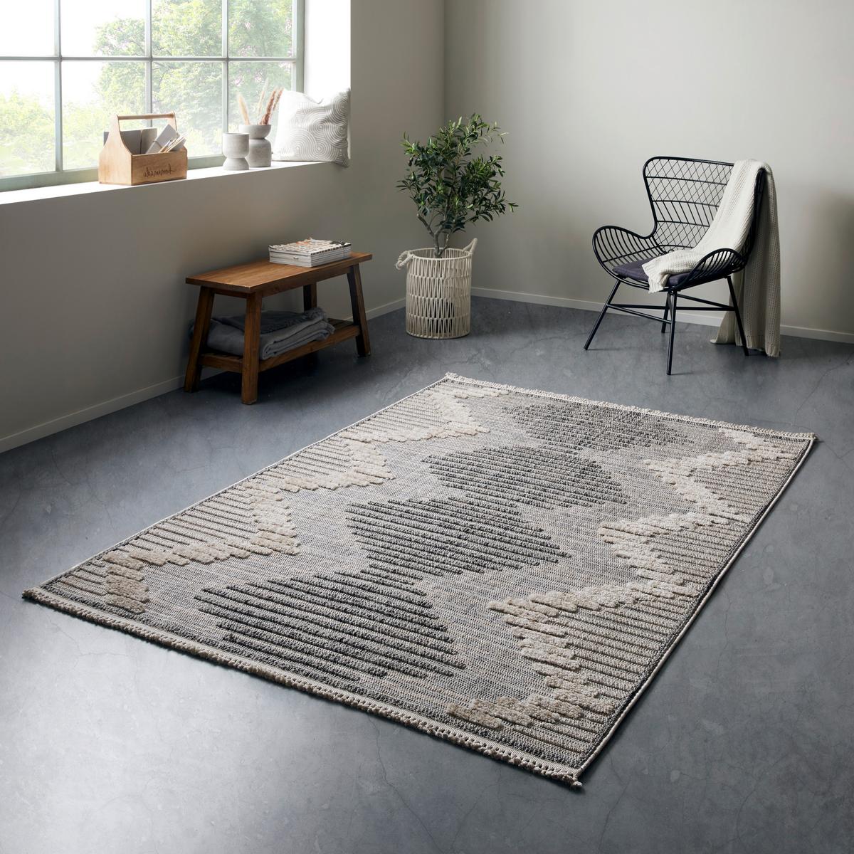 KOBEREC TKANÝ NA PLOCHO Valencia, 80/150cm - béžová, Moderní, textil (80/150cm) - Mömax