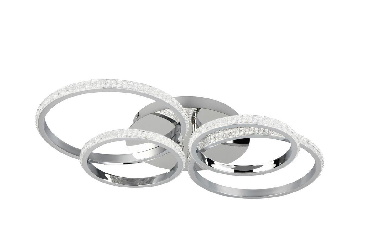 Led-deckenleuchte R67364106  Cires - Chromfarben, Design, Metall (65,5/8,5cm)