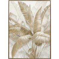 Obraz na plátne Denise, 100/140cm - zlatá, Modern, drevo/textil (100/140cm) - Premium Living