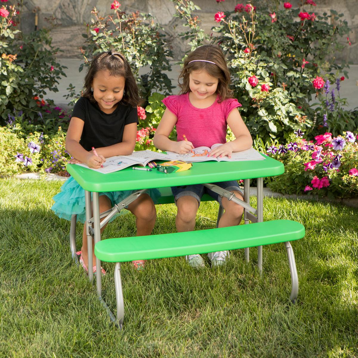 Kinder-Gartenset lm260262 - Hellgrün, KONVENTIONELL, Kunststoff (90/53/83cm)