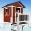 Spielhaus Sunny Lodge Xxxl Rot/weiss - Rot/Weiß, MODERN, Holz (114/249/168cm) Spielhaus Sunny Lodge Xxxl Rot/weiss - Rot/Weiß, MODERN, Holz (114/249/168cm)