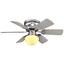 Deckenventilator Ugo D: 76 cm Nickelfarben - Braun/Grau, Basics, Glas/Holz (76/28cm) Deckenventilator Ugo D: 76 cm Nickelfarben - Braun/Grau, Basics, Glas/Holz (76/28cm)