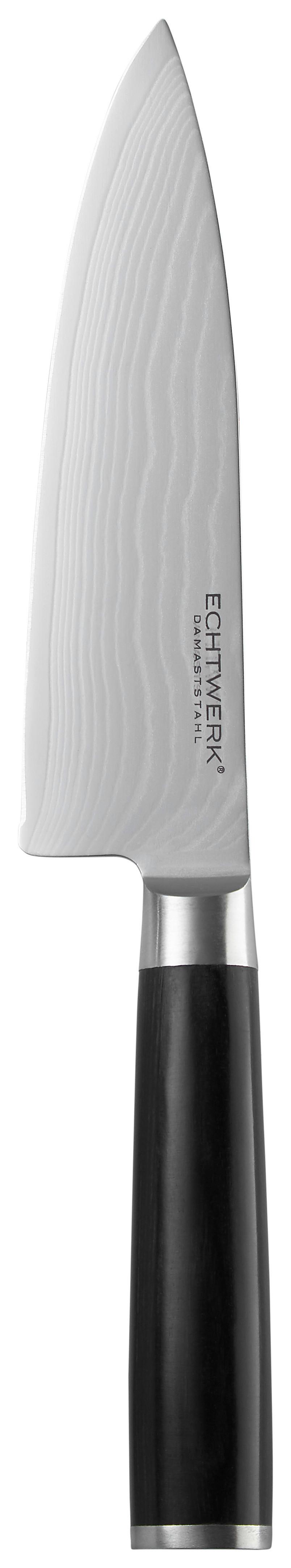 KUCHAŘSKÝ NŮŽ damašková ocel - barvy stříbra, Moderní, kov (31cm) - Echtwerk