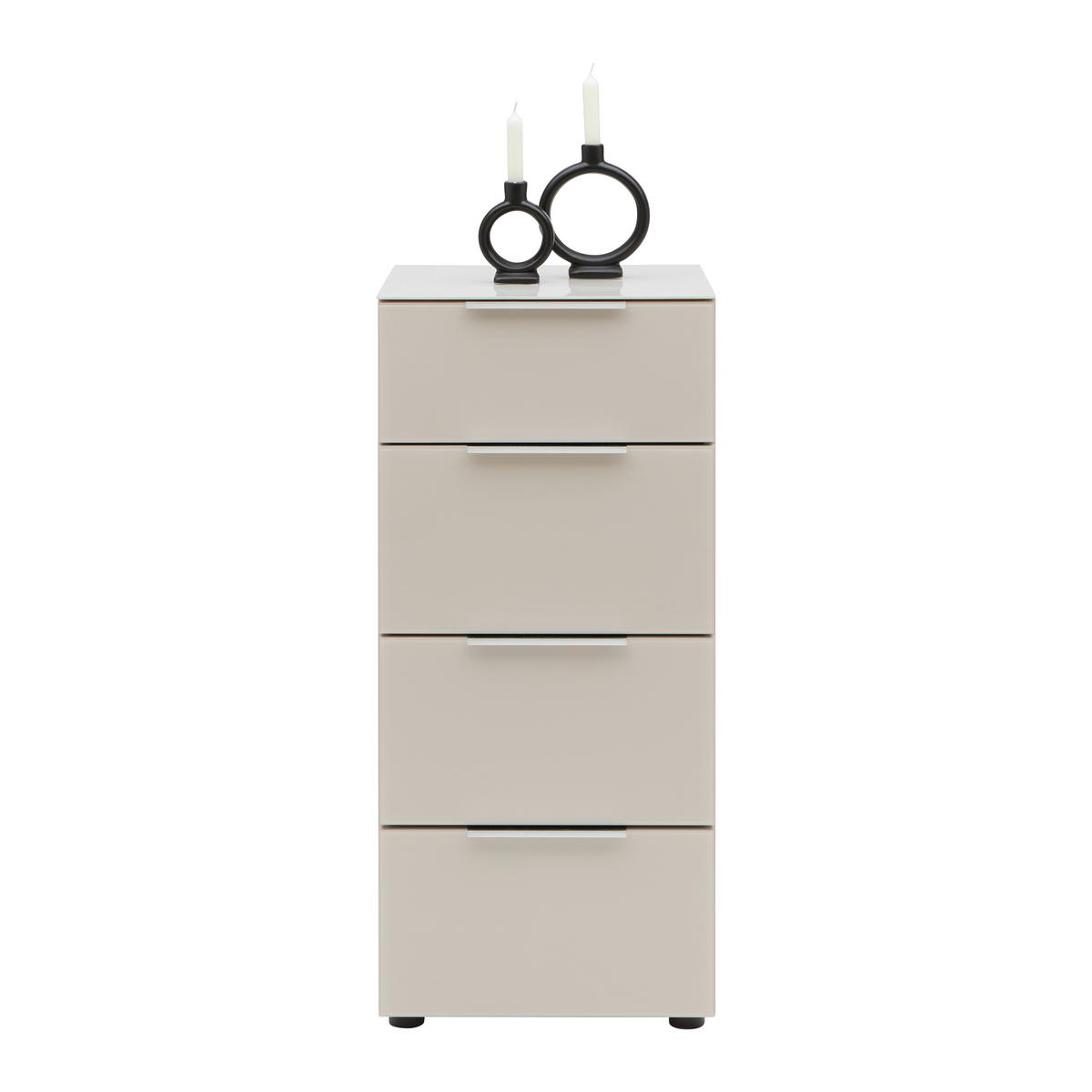 Komoda Siena š: 45 cm SIENA -EXKLUSIV- - čierna/kašmírová, Modern, kov/kompozitné drevo (45/99/40cm) - Mömax
