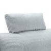Opierka hlavy LILLE, sivý menčester - sivá, Modern, textil (58/23/10cm) - Mömax