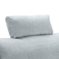 Opěrka hlavy LILLE, šedý manšestr - šedá, Moderní, textil (58/23/10cm) - Mömax