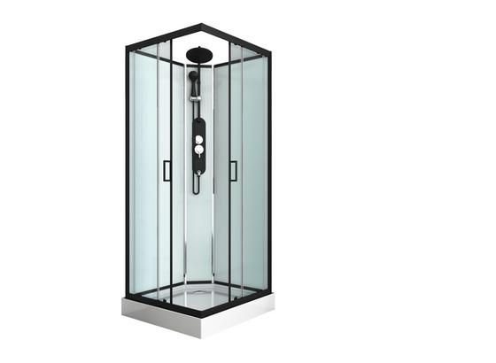 Duschkabine Epic 2 - Schwarz, MODERN, Glas/Metall (90/90/225cm) - Sanotechnik Duschkabine Epic 2 - Schwarz, MODERN, Glas/Metall (90/90/225cm) - Sanotechnik