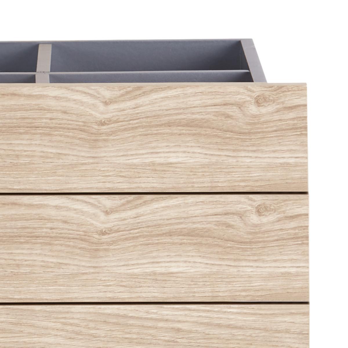 Schubladeneinsatz Unit Eiche B: 45,3 cm 3 Fächer - MODERN, Holzwerkstoff (45,3/50,3/47cm) - Ondega