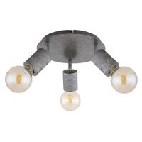 Strahler 3-Flammig Ø 28 cm - Silberfarben, Basics, Metall (28/16cm) - Globo