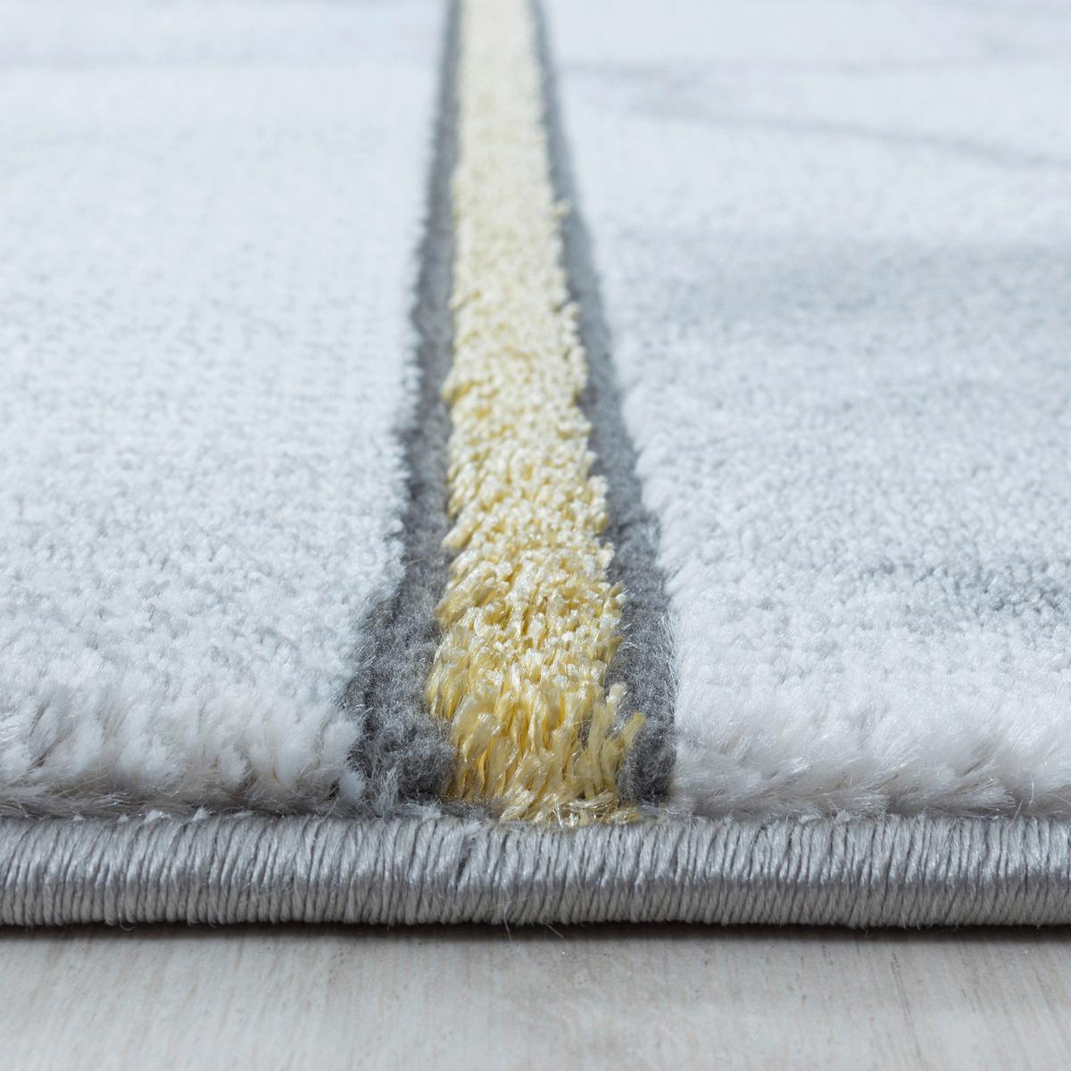 Webteppich Gold Naturfaser Naxos 140x200 Cm - Goldfarben, Design, Textil (140/200cm)