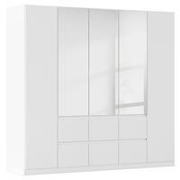 Drehtürenschrank Mainz Weiß B: 226 cm - Silberfarben/Weiß, Basics, Holzwerkstoff (226/210/54cm) - Rauch Möbel