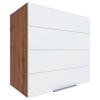 Küchenoberschrank Florenz 60 cm Weiß/Eiche 1 Drehtüre - Eiche Wotan/Weiß, Design, Holzwerkstoff (60/57/34cm) - Held