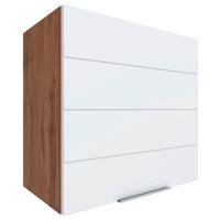 Küchenoberschrank Florenz 60 cm Weiß/Eiche 1 Drehtüre - Eiche Wotan/Weiß, Design, Holzwerkstoff (60/57/34cm) - Held