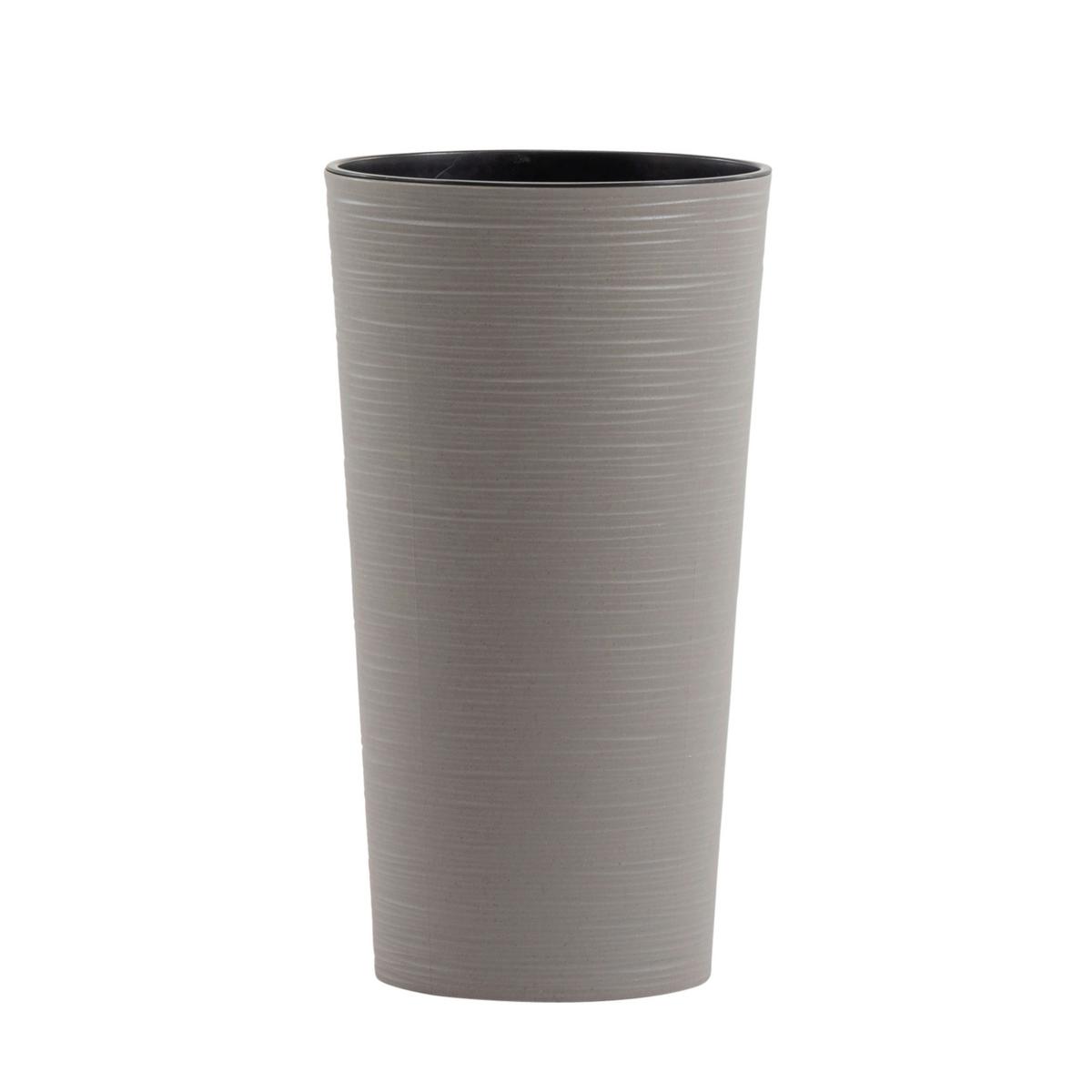 Übertopf-Set Grau 2-teilig - Grau, Basics, Kunststoff - Siena Garden