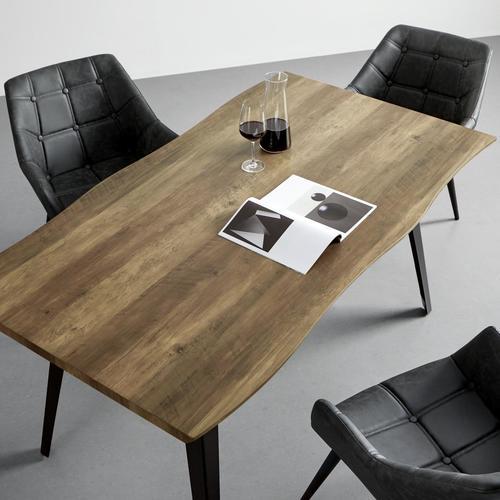 Jídelní Stůl Diego 160x90 Cm - černá/barvy dubu, Moderní, kov/kompozitní dřevo (160/90/76cm) - Modern Living