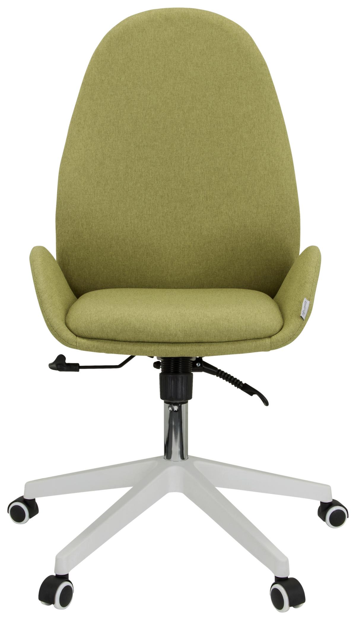 Drehstuhl Avea I Mit Wippfunktion Grün - Weiß/Grün, Basics, Kunststoff/Textil (56/104/58cm) - MID.YOU