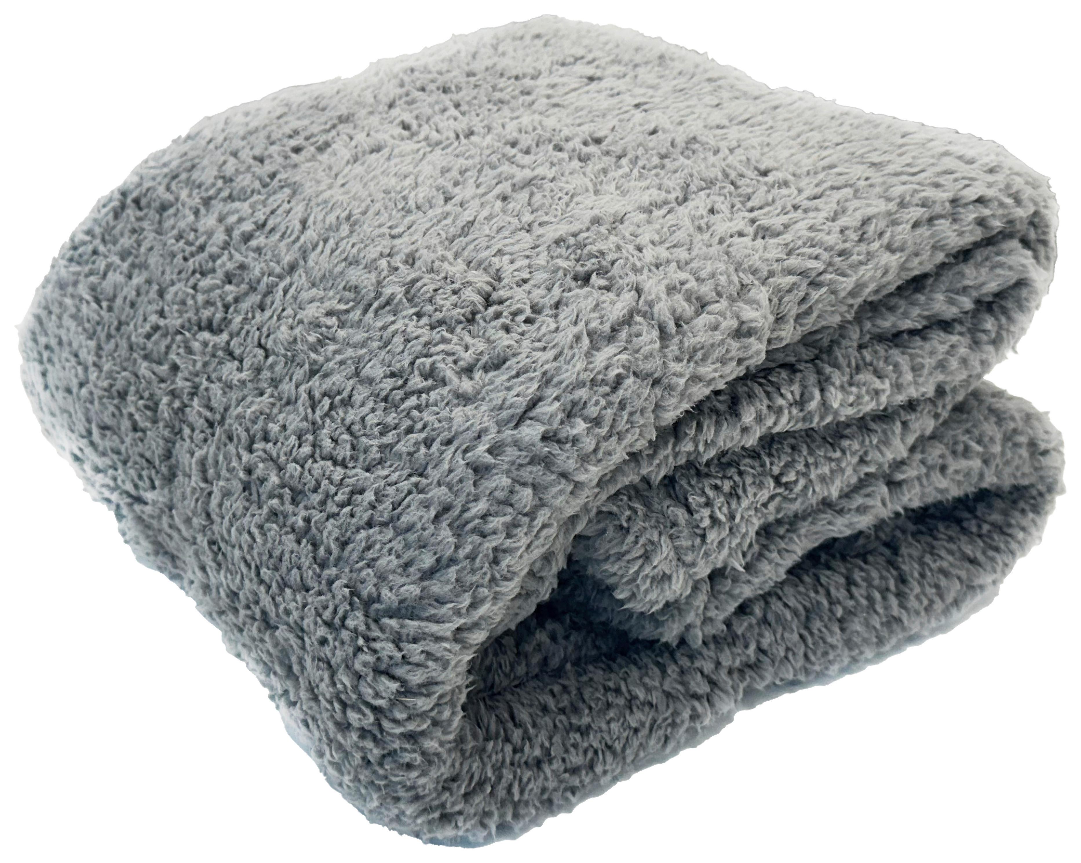 Měkká deka Teddy, 130/170cm, šedá - šedá, Moderní, textil (130/170cm) - Moderano