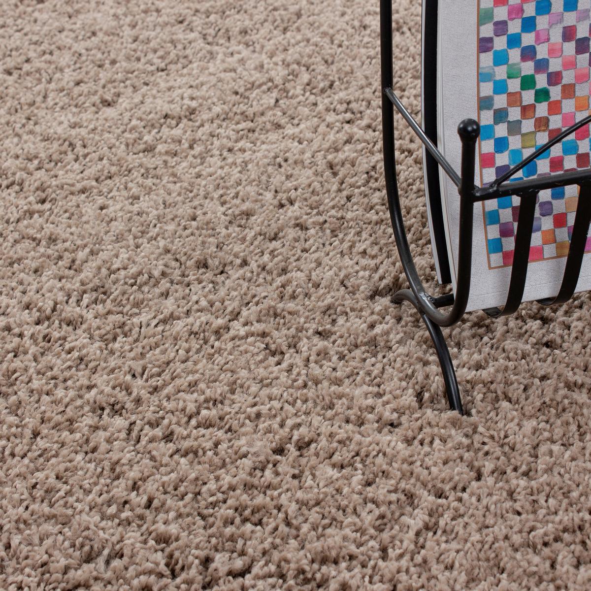 Hochflor Teppich Braun/Beige Life 240x340 cm - Beige/Braun, Trend, Textil (240/340cm) - Novel