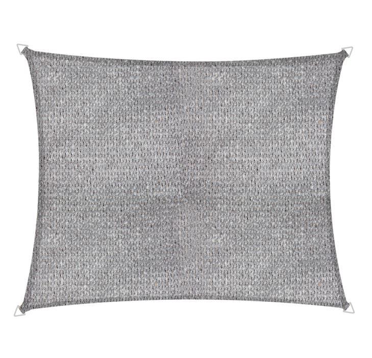 Sonnensegel Rechteck 2,60x3,6 M - Grau, Basics, Textil (260/360cm)