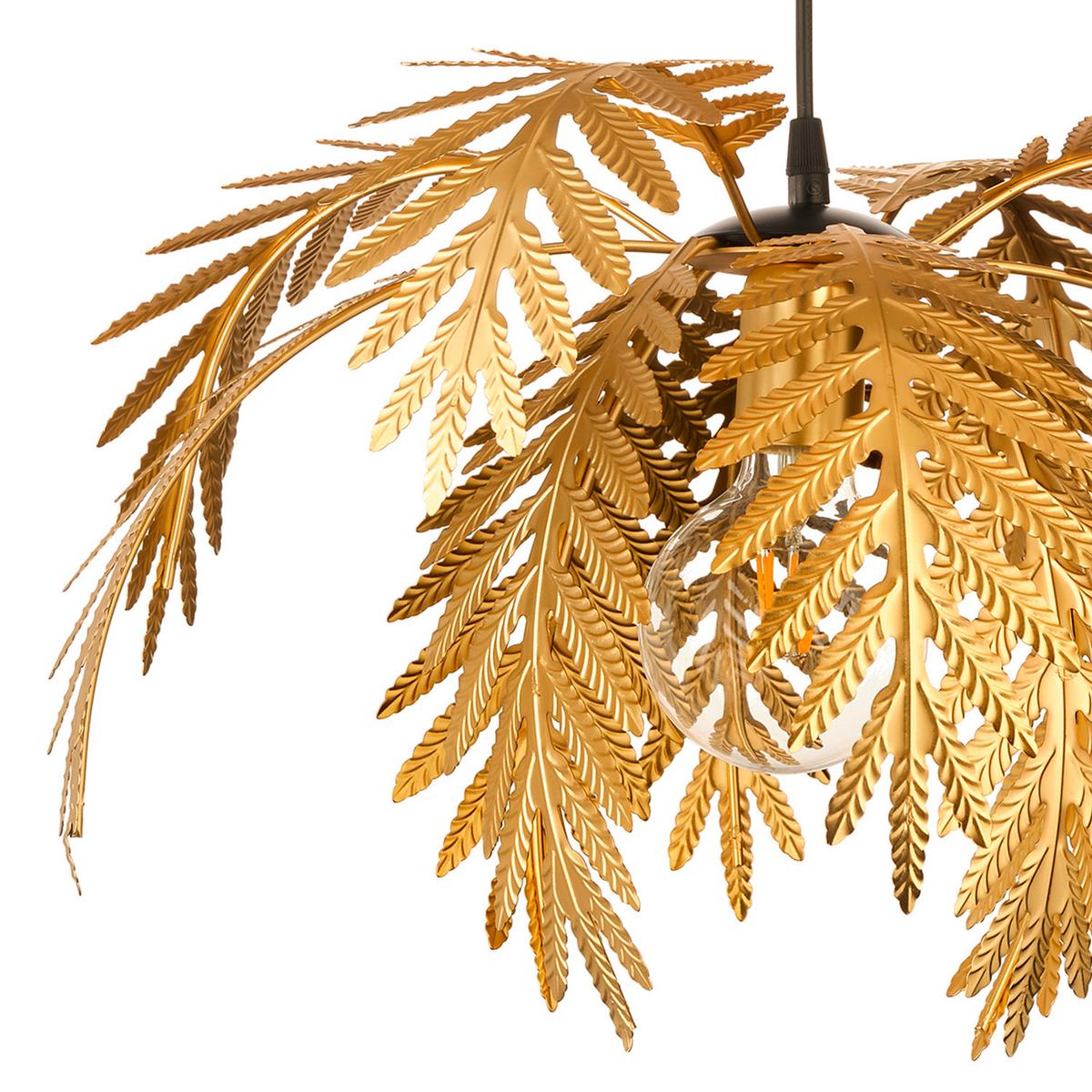 Pendelleuchte Dubai Goldfarben L: 50 Cm 22w - Goldfarben, Basics, Metall (50/50/110cm)