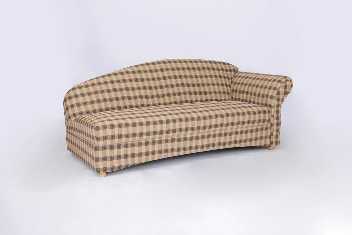 3-Sitzer Loretta, Armlehne rechts, ca. 193x83x85 cm - Hellbraun/Braun, Basics, Holz/Textil (193/83/85cm)