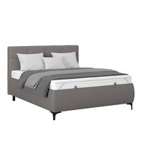 Polsterbett Zeni 140 - Anthrazit/Schwarz, KONVENTIONELL, Holz/Textil (140/200cm)