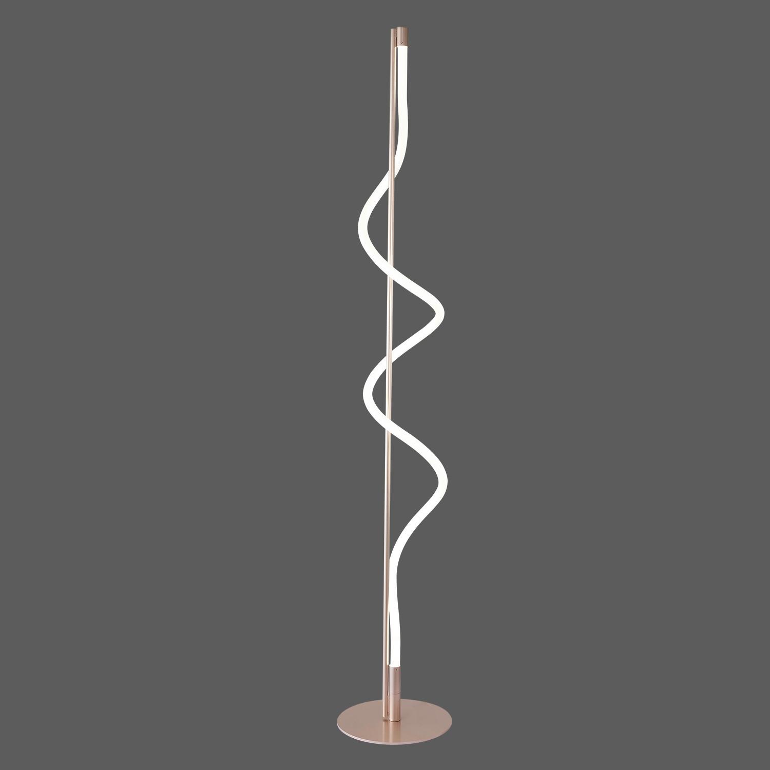 LED-Stehleuchte 5051/Pt - Silberfarben, Design, Kunststoff/Metall (22/150cm)