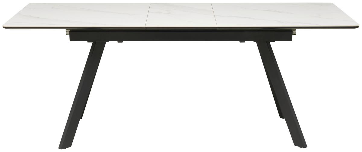 Esstisch Tea - Schwarz/Weiß, LIFESTYLE, Keramik/Holzwerkstoff (160-200/76/90cm) - MID.YOU