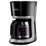 AEG Filterkaffeemaschine Kf 3300 Glaskanne Bis 18 Tassen - Schwarz, MODERN, Glas/Kunststoff (19/31,5/28,5cm) - AEG