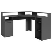 Eckschreibtisch Mit Stauraum B 139 H 90,8 Cm Fox, Anthrazit - Anthrazit, MODERN, Holzwerkstoff (139/139/90,8cm) - MID.YOU