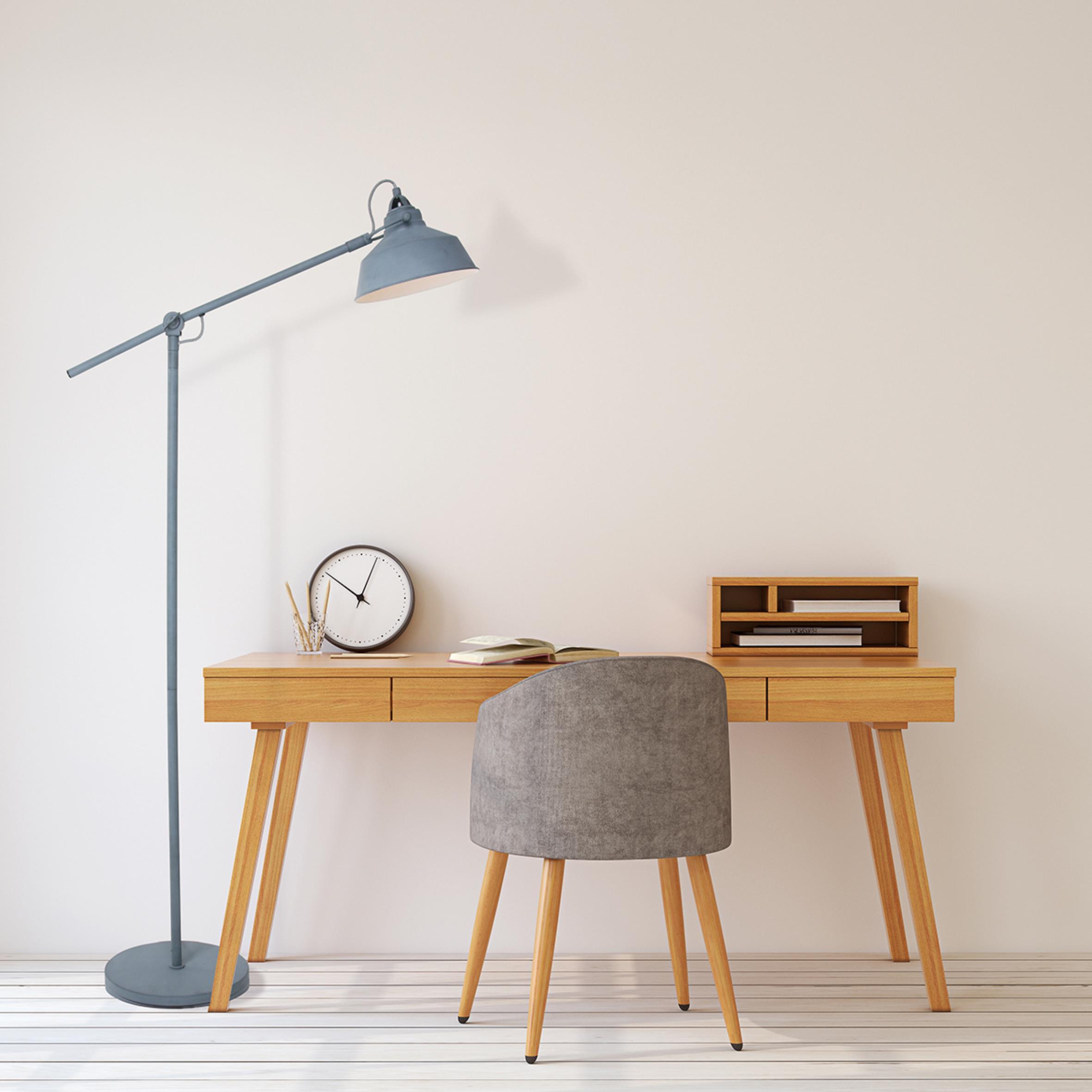 Bogenleuchte Nové - Grau, Trend, Metall (28/130/65cm)