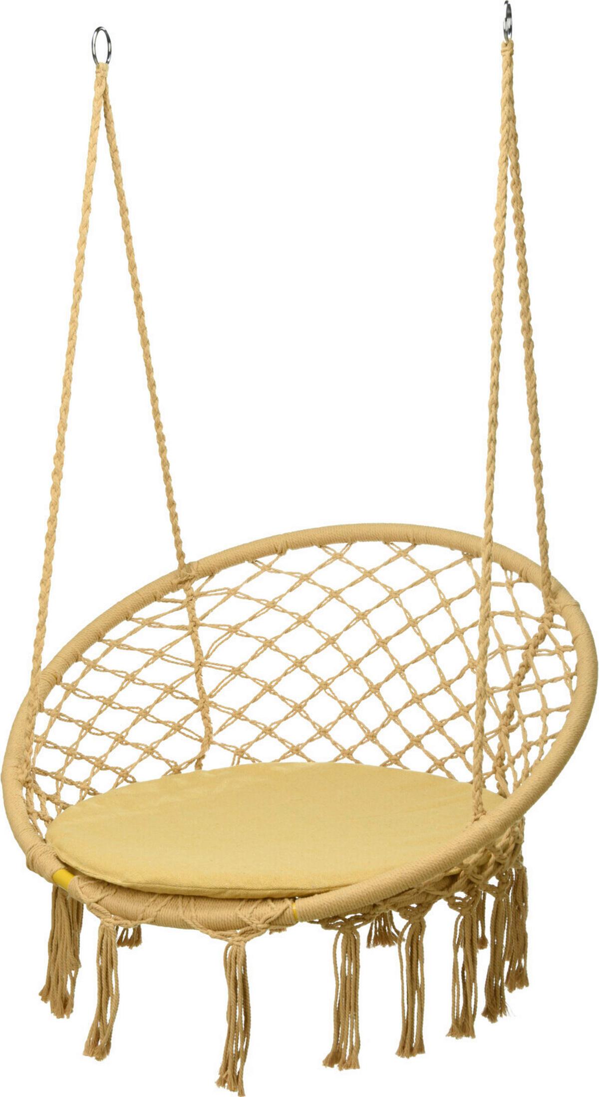 Hängesessel X80000620 - Dunkelgelb, Basics, Kunststoff (82/60/115cm)