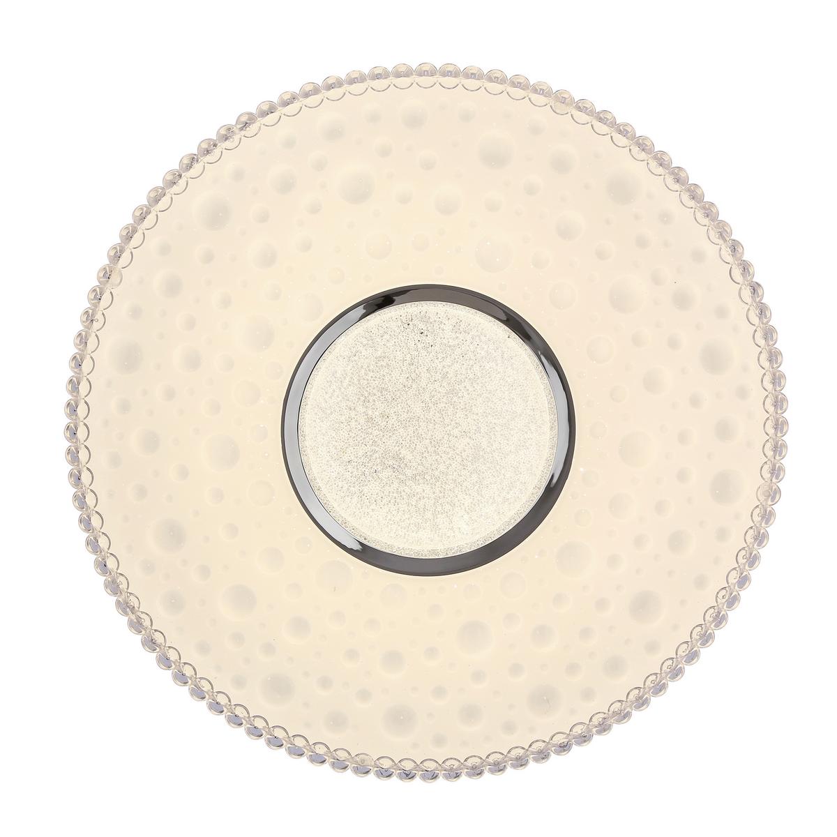 Led-deckenleuchte Bubbles - Chromfarben/Transparent, KONVENTIONELL, Kunststoff/Metall (38/38/7cm)
