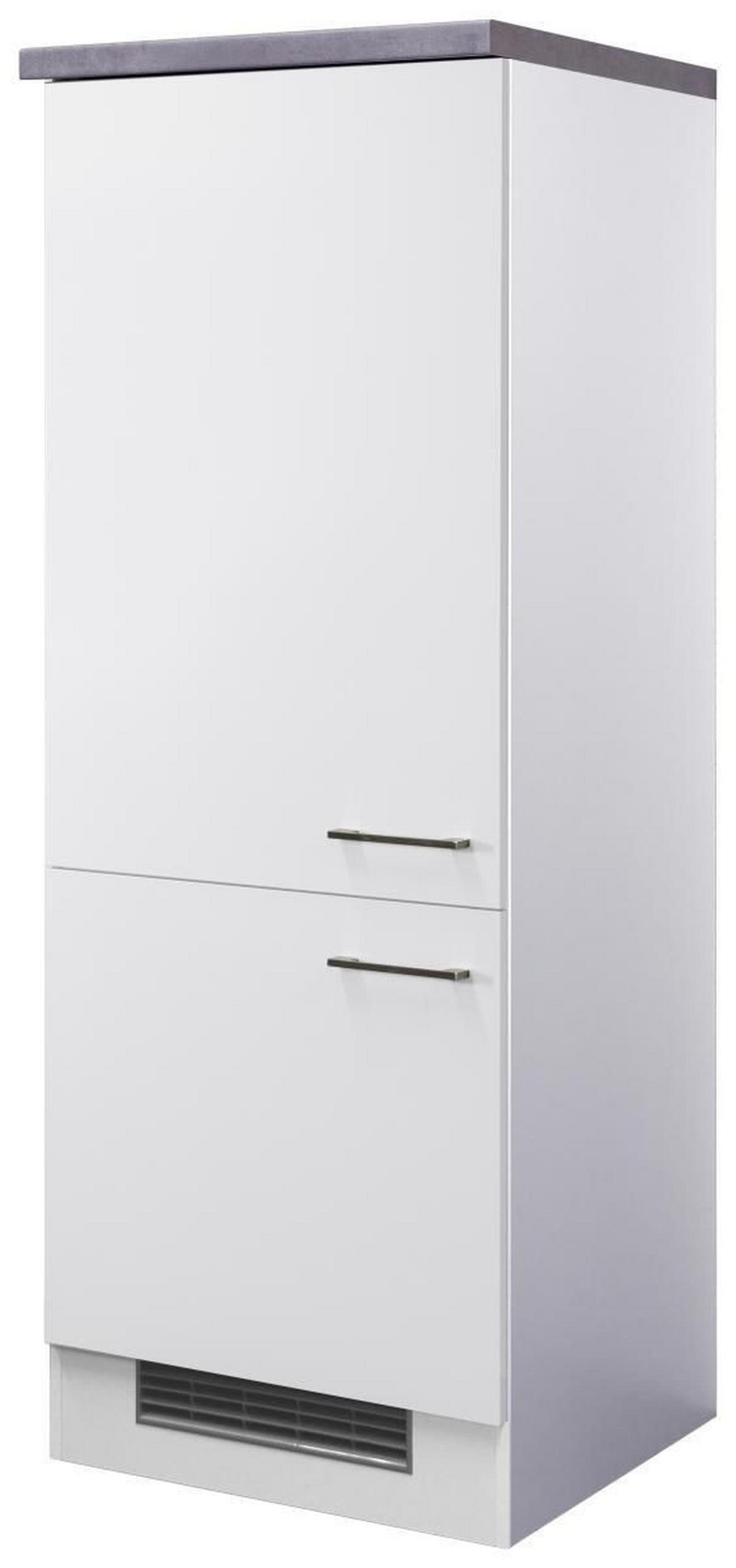 Skrinka na vstavané spotrebiče Neo biela - biela/farba ušľachtilej ocele, Modern, kov/kompozitné drevo (60/162/57cm) - FlexWell