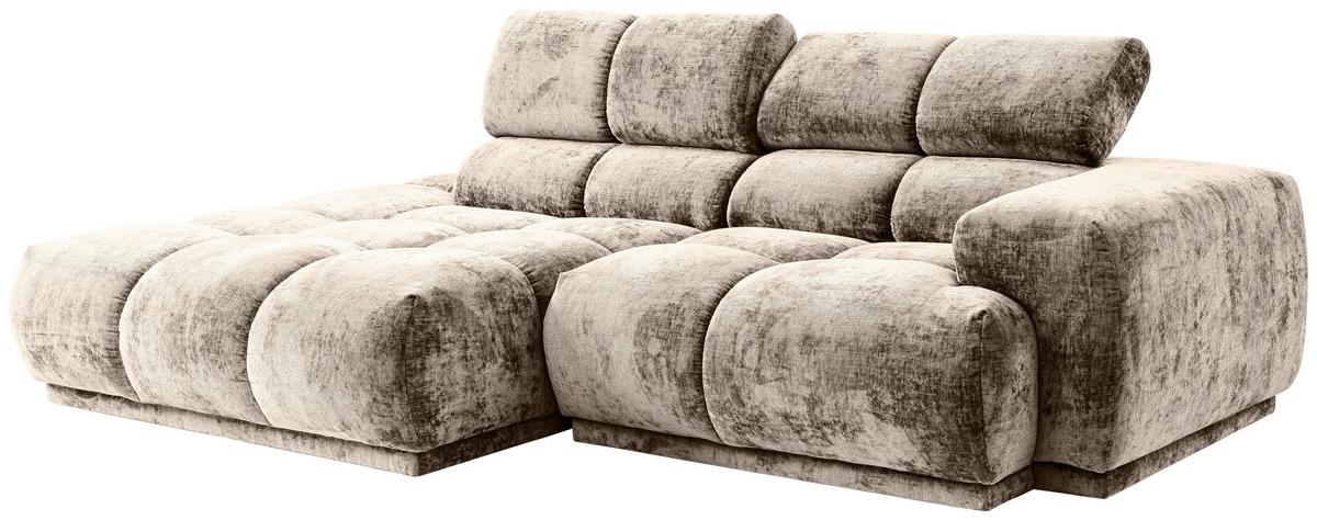 Ecksofa Chani Taupe, Schenkel: 150x239 Cm - Taupe, MODERN, Textil (150/239cm) - MID.YOU