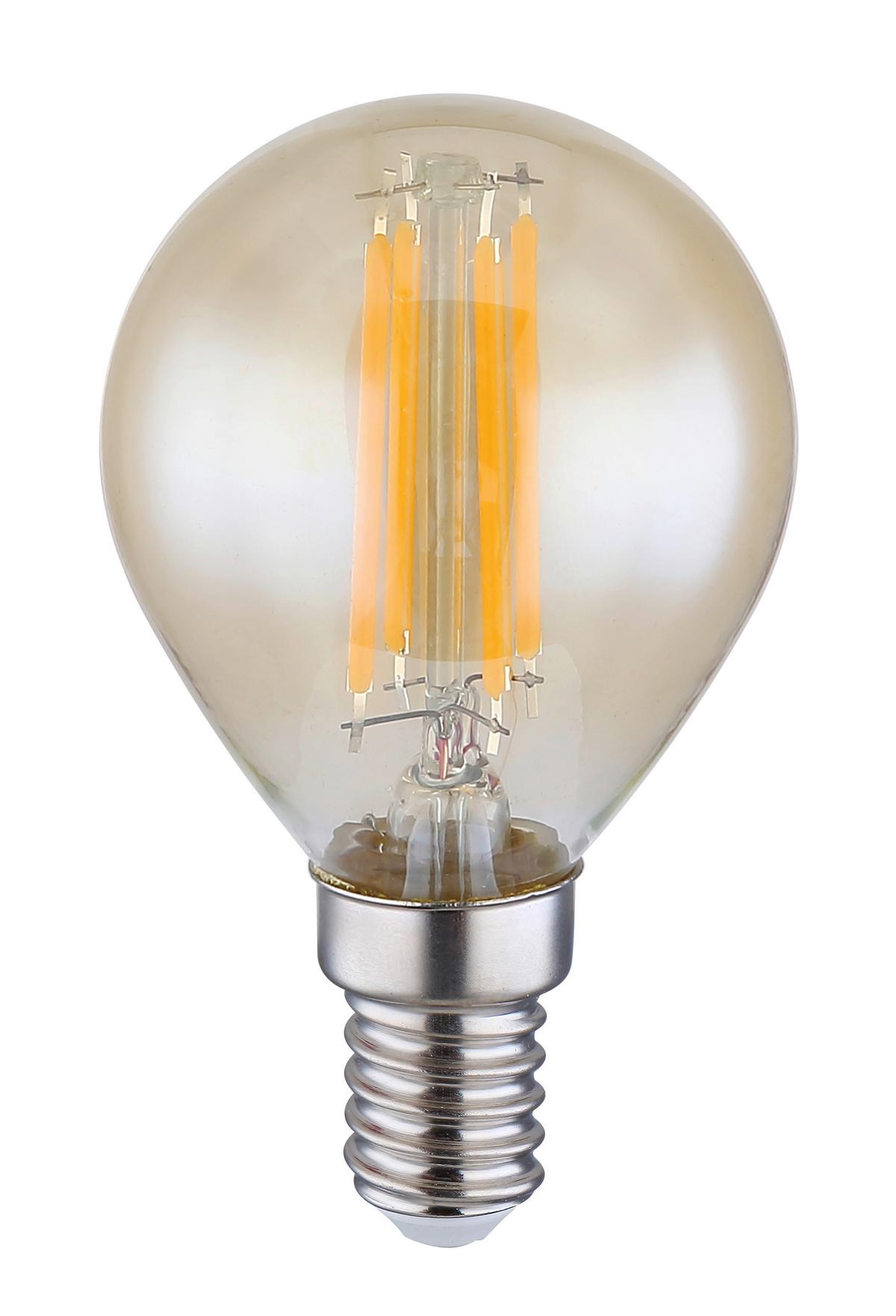 LED žiarovka 4 Watt, E14 ILLU - kov/sklo (4,5/7,8cm) - Globo
