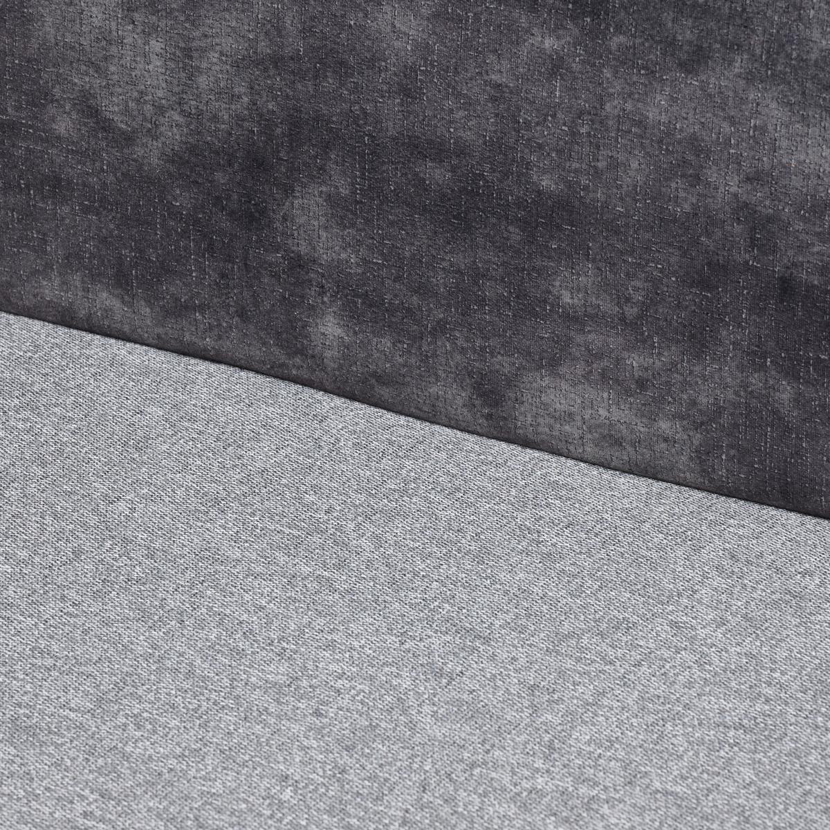 Eckbank Rab Dunkelgrau Eisen Schwarz, 205x155 Cm - Dunkelgrau/Schwarz, KONVENTIONELL, Holz/Textil (205/155cm) - MID.YOU