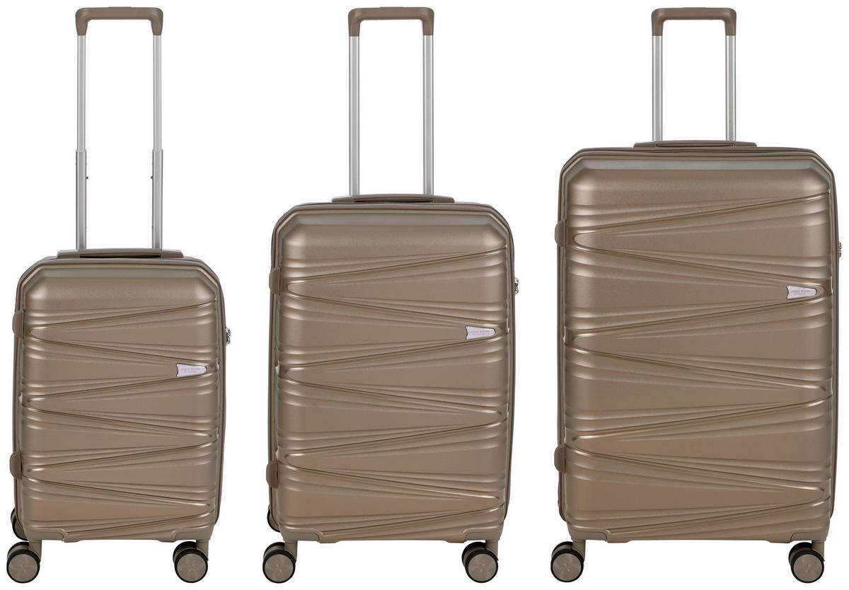 Utazóbőrönd Tommy -M - Pezsgő, Basics, műanyag/textil (41/64,5/28,5cm) - James Wood