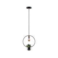 Hängeleuchte Neordic Tasja H: 110 cm 1-Flammig, dimmbar - Schwarz/Kupferfarben, Design, Glas/Metall (30cm) - Paulmann