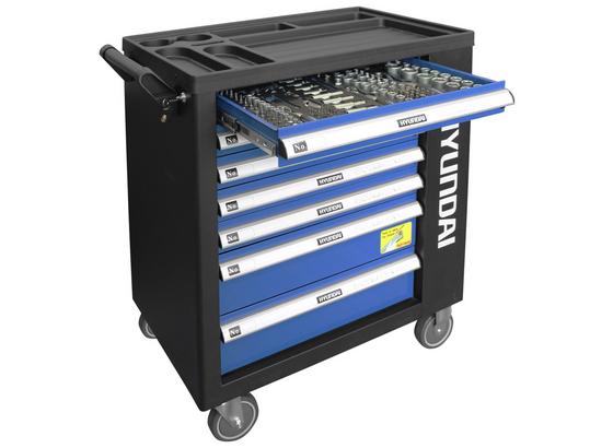 Hyundai Werstattwagen Set 298-Teilig - Blau, KONVENTIONELL, Metall (101/84/49cm) - Hyundai Hyundai Werstattwagen Set 298-Teilig - Blau, KONVENTIONELL, Metall (101/84/49cm) - Hyundai