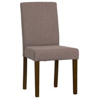 Esszimmerstuhl Tampa Braun Gepolstert Mit Echtholz-Beinen - Braun, KONVENTIONELL, Holz/Textil (54/89/45cm)