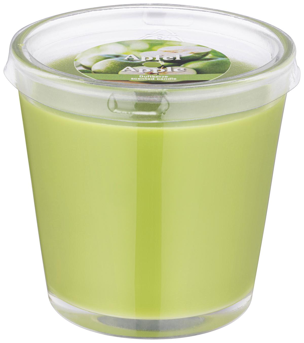 Kerze im Glas Maurice - Klar/Grün, KONVENTIONELL, Glas/Paraffin (7,5/7,5cm) - Ondega